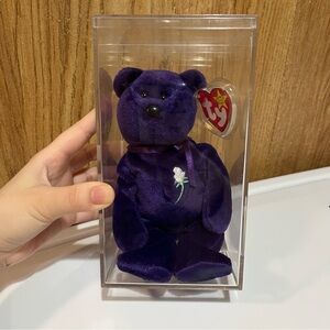 TY Princess Diana Beanie Baby 1997 Made In Indonesia Bear!